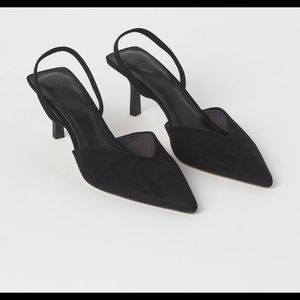 H&M Faux Suede Slingback. Brand New